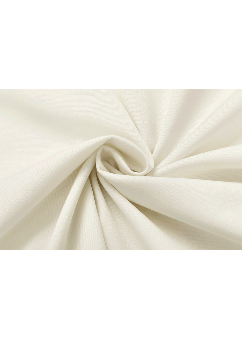 SALAZIA Ivory Polyester-Viscose Blend Dresses