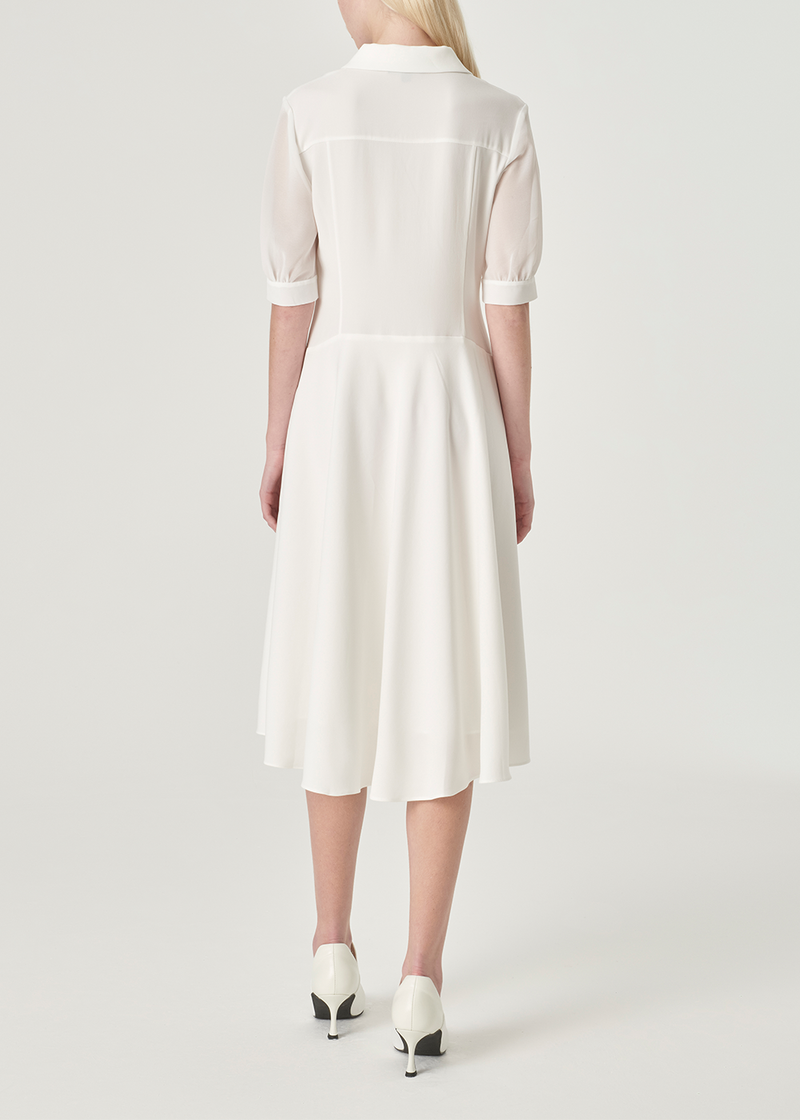 SALAZIA White Triacetate-Silk Blend Dresses