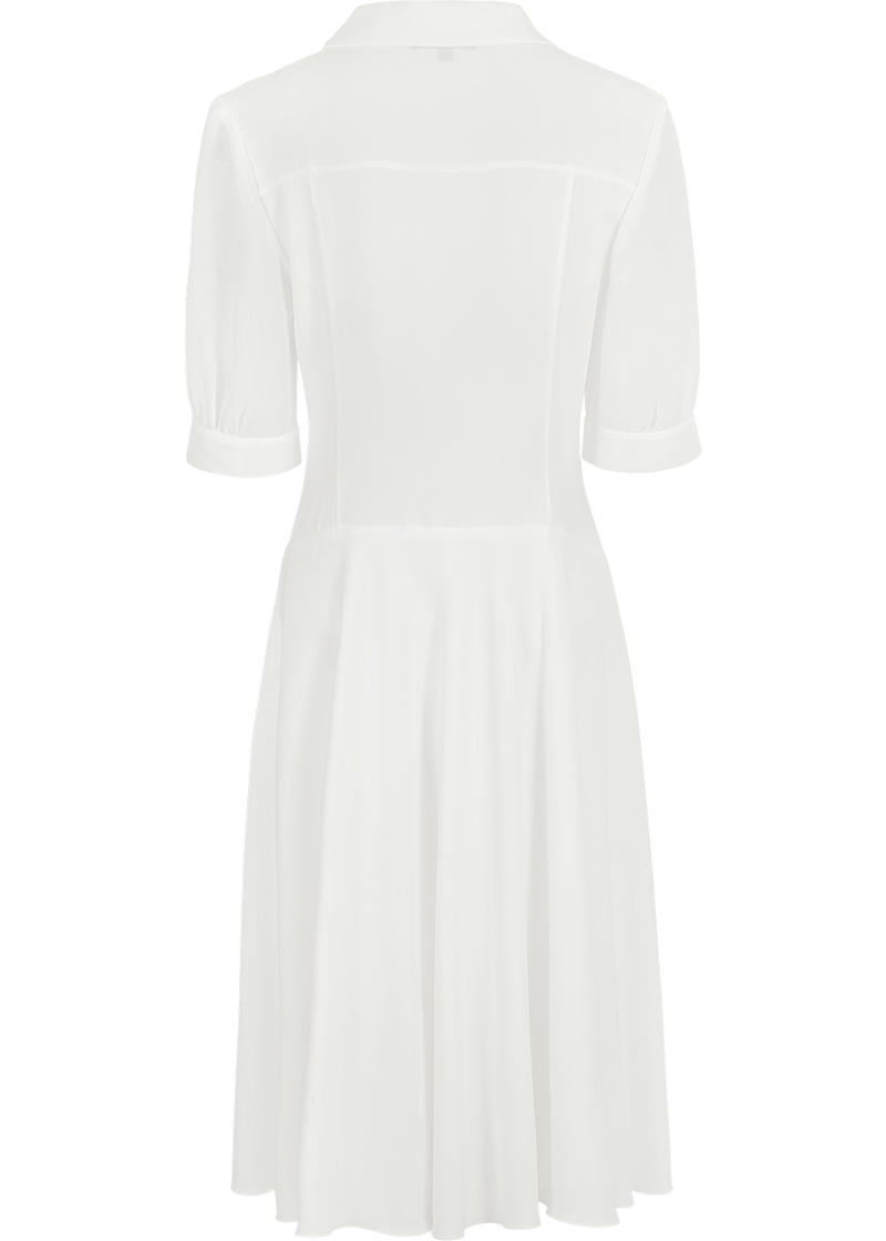 SALAZIA White Triacetate-Silk Blend Dresses