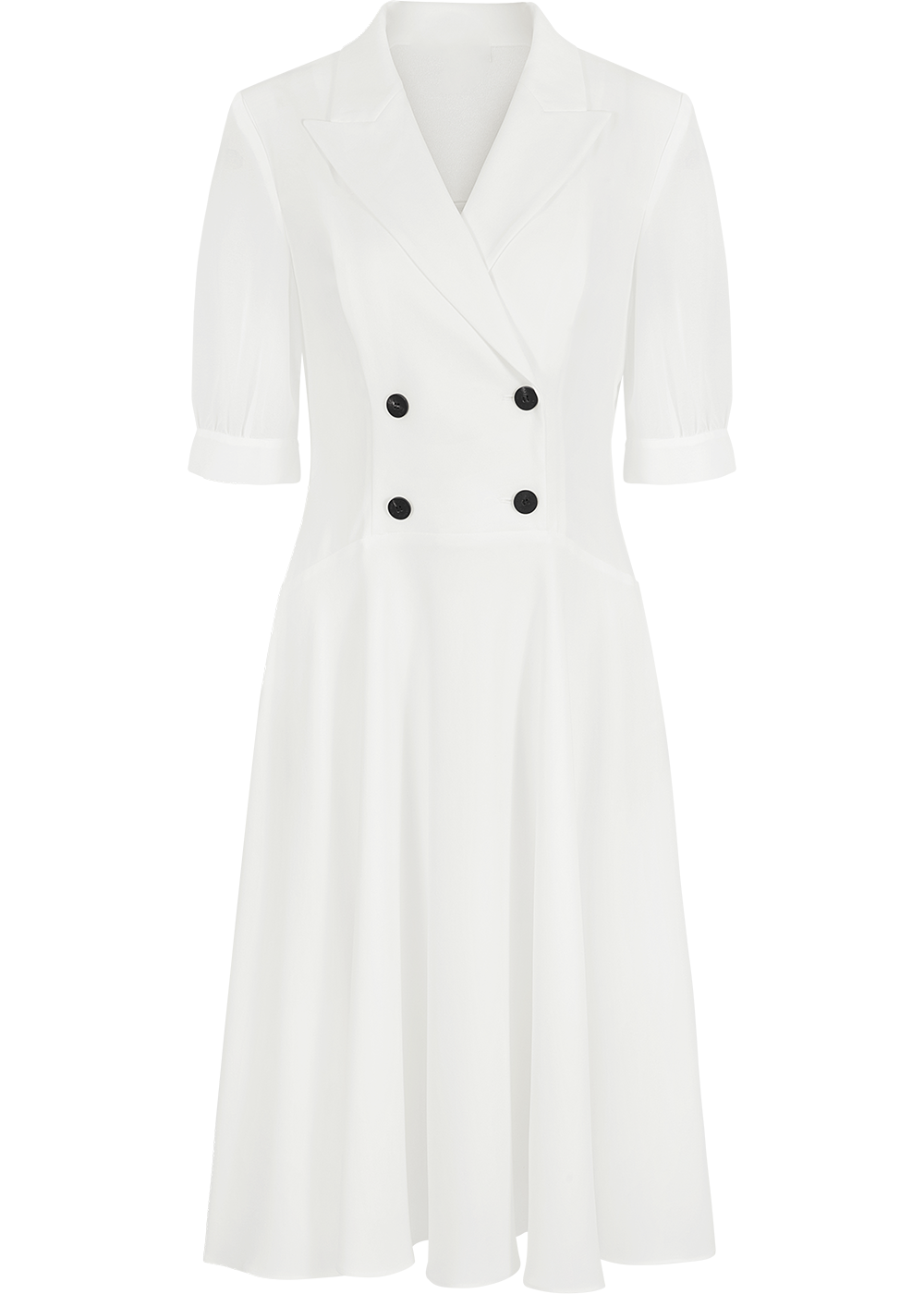 SALAZIA White Triacetate-Silk Blend Dresses