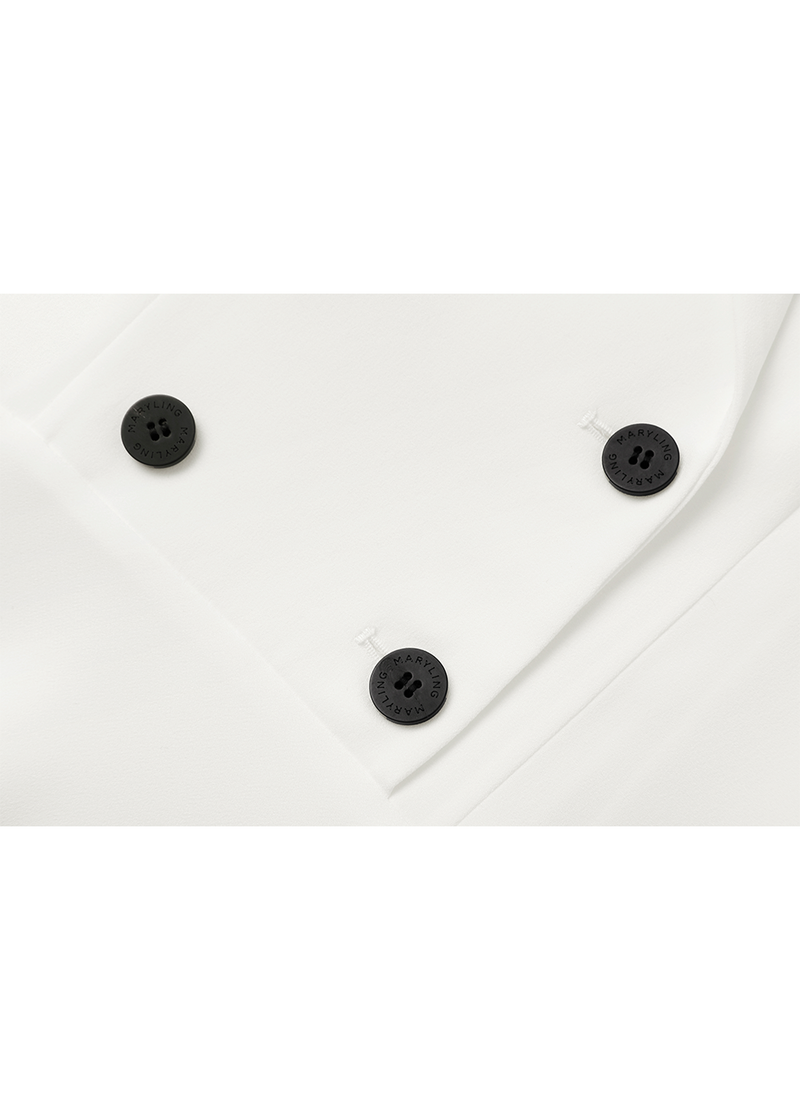 SALAZIA White Triacetate-Silk Blend Dresses