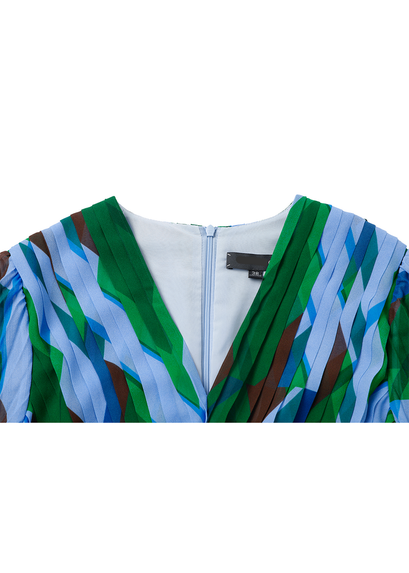 SALAZIA Blue-Green Seabed Ripple Dresses