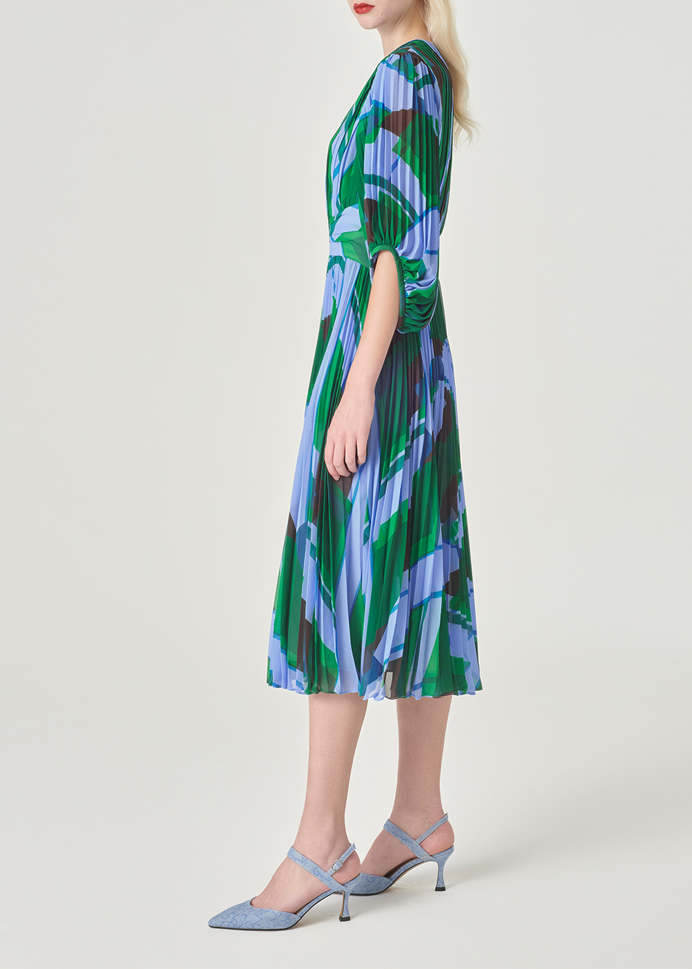 SALAZIA Blue-Green Seabed Ripple Dresses