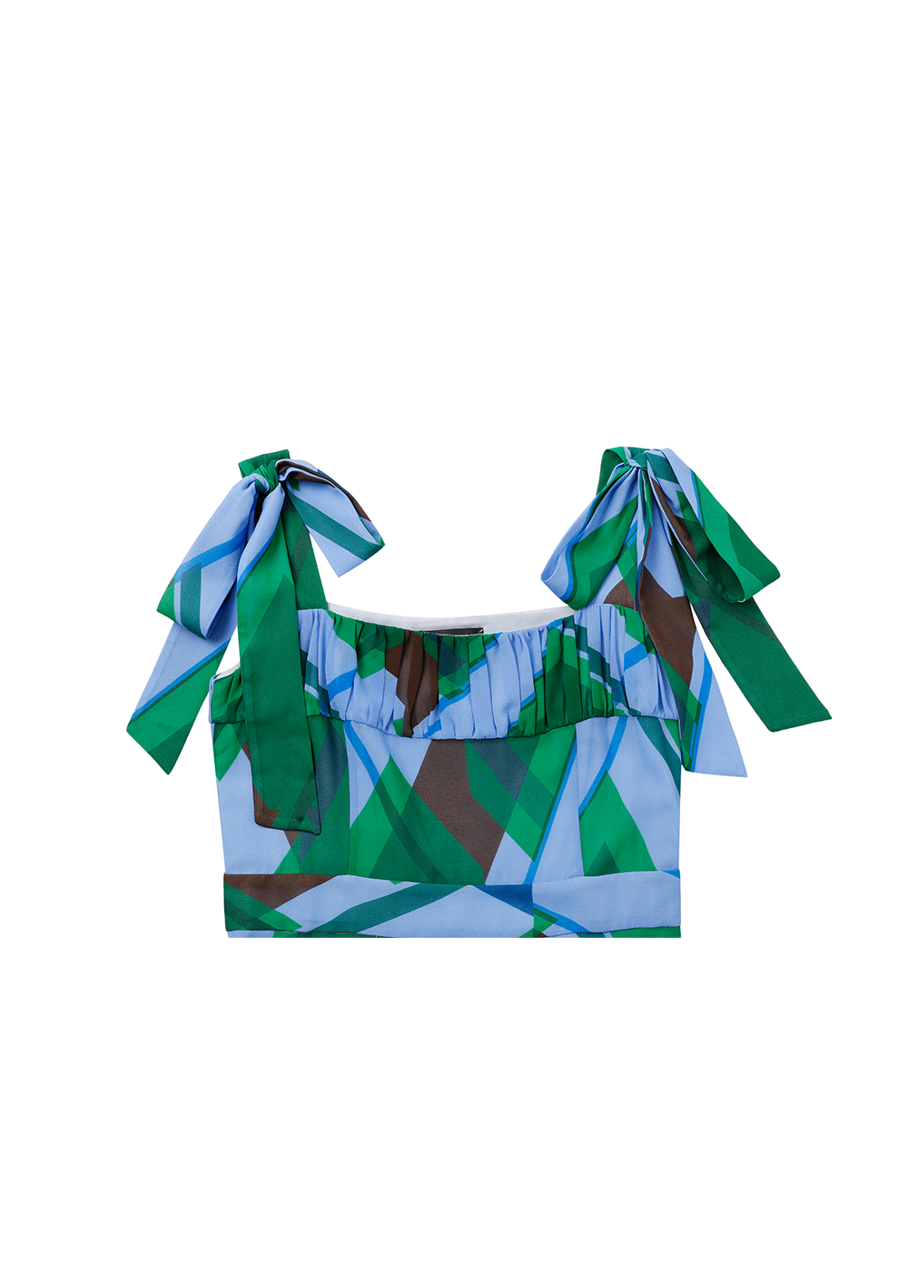 SALAZIA Blue-Green Seabed Ripple Maxi Dresses