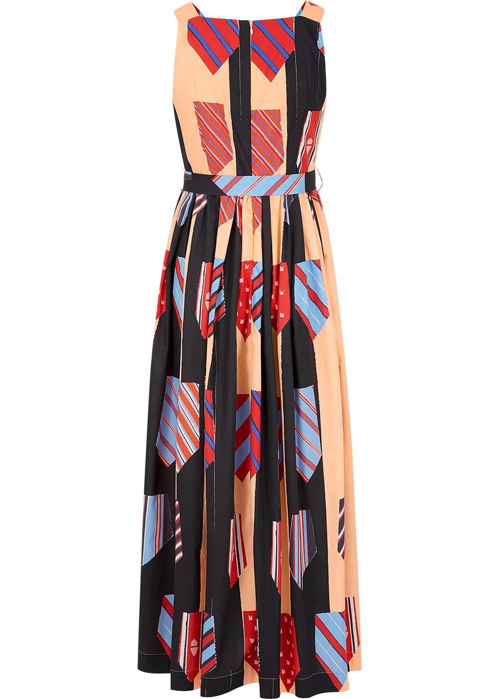 SALAZIA Pink-Orange Dream Bow Maxi Dresses