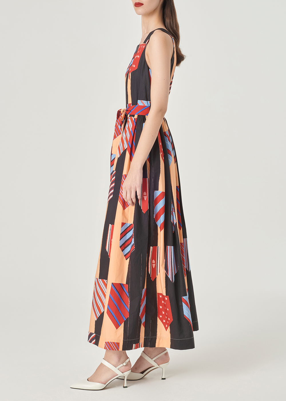 SALAZIA Pink-Orange Dream Bow Maxi Dresses
