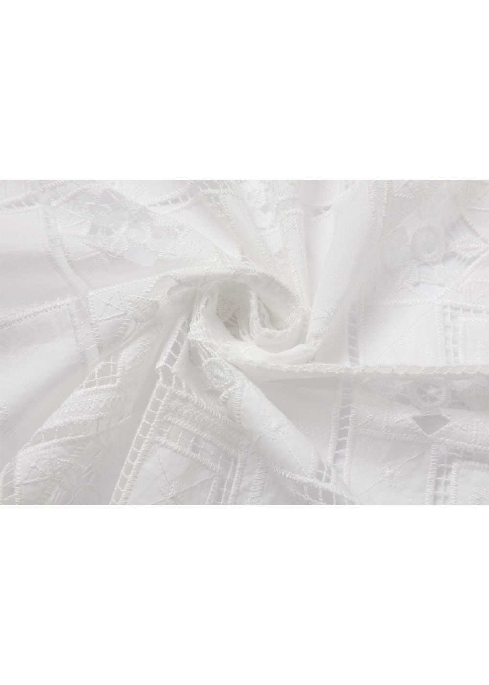 SALAZIA White Embroidered Cotton Dresses