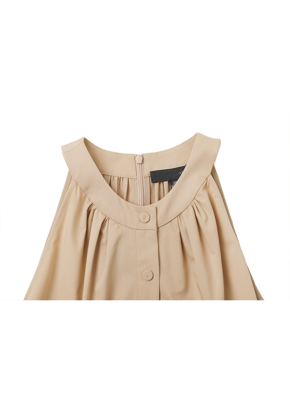 SALAZIA Sand Viscose Blend Shift Dresses