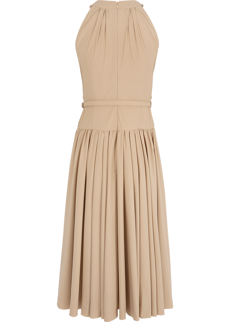 SALAZIA Sand Viscose Blend Shift Dresses