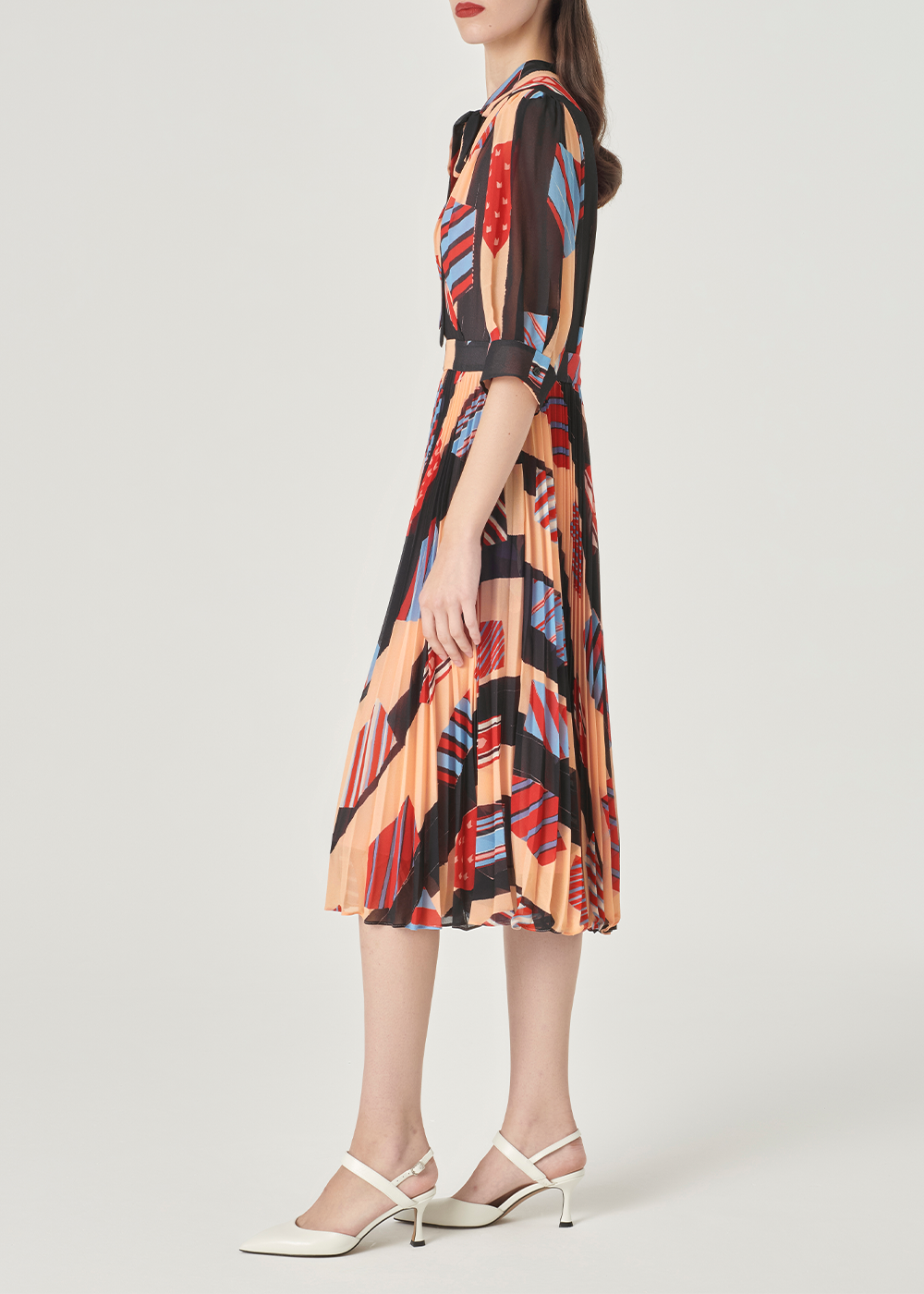 SALAZIA Pink-Orange Dream Bow Dresses