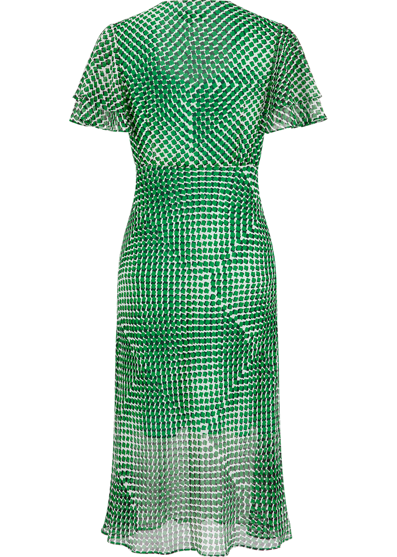 SALAZIA Green Gingham Shift Dresses