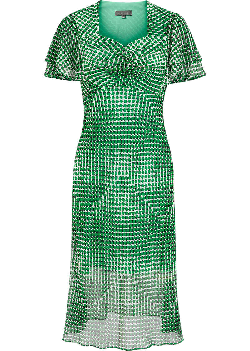 SALAZIA Green Gingham Shift Dresses