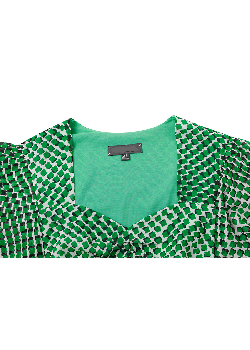 SALAZIA Green Gingham Shift Dresses