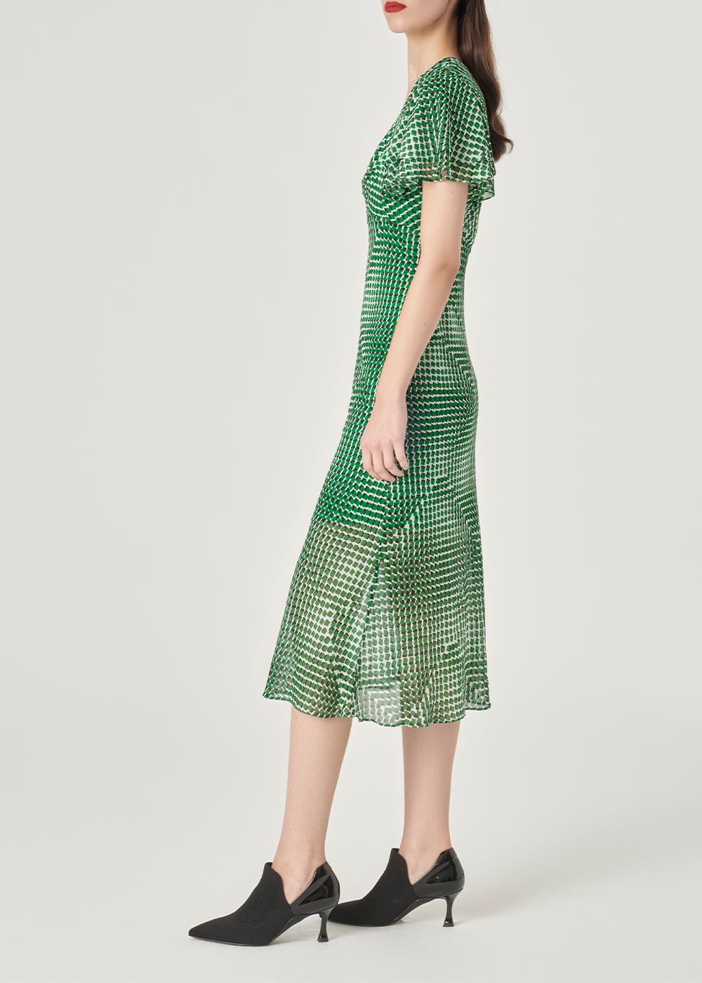 SALAZIA Green Gingham Shift Dresses