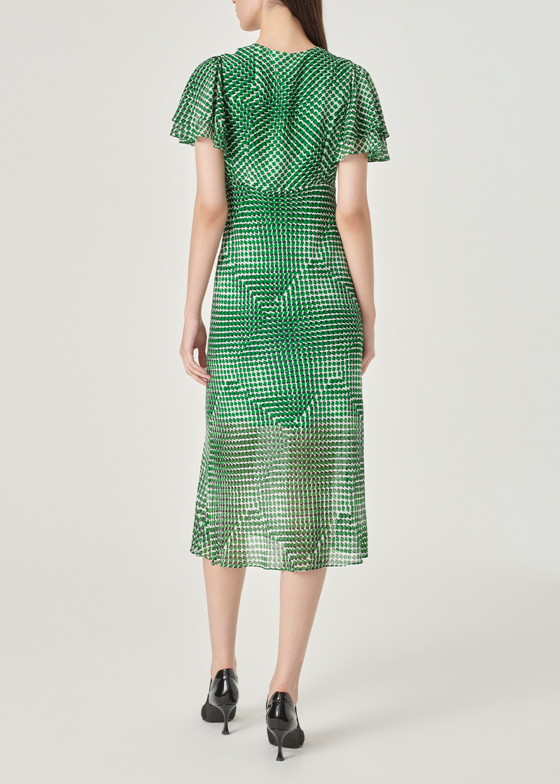 SALAZIA Green Gingham Shift Dresses