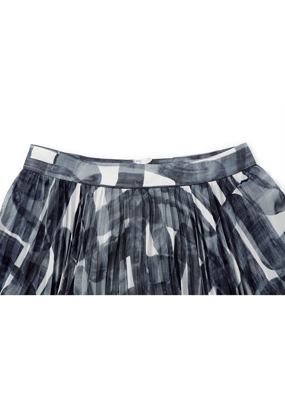 SALAZIA Black-White Brushstroke Skirts