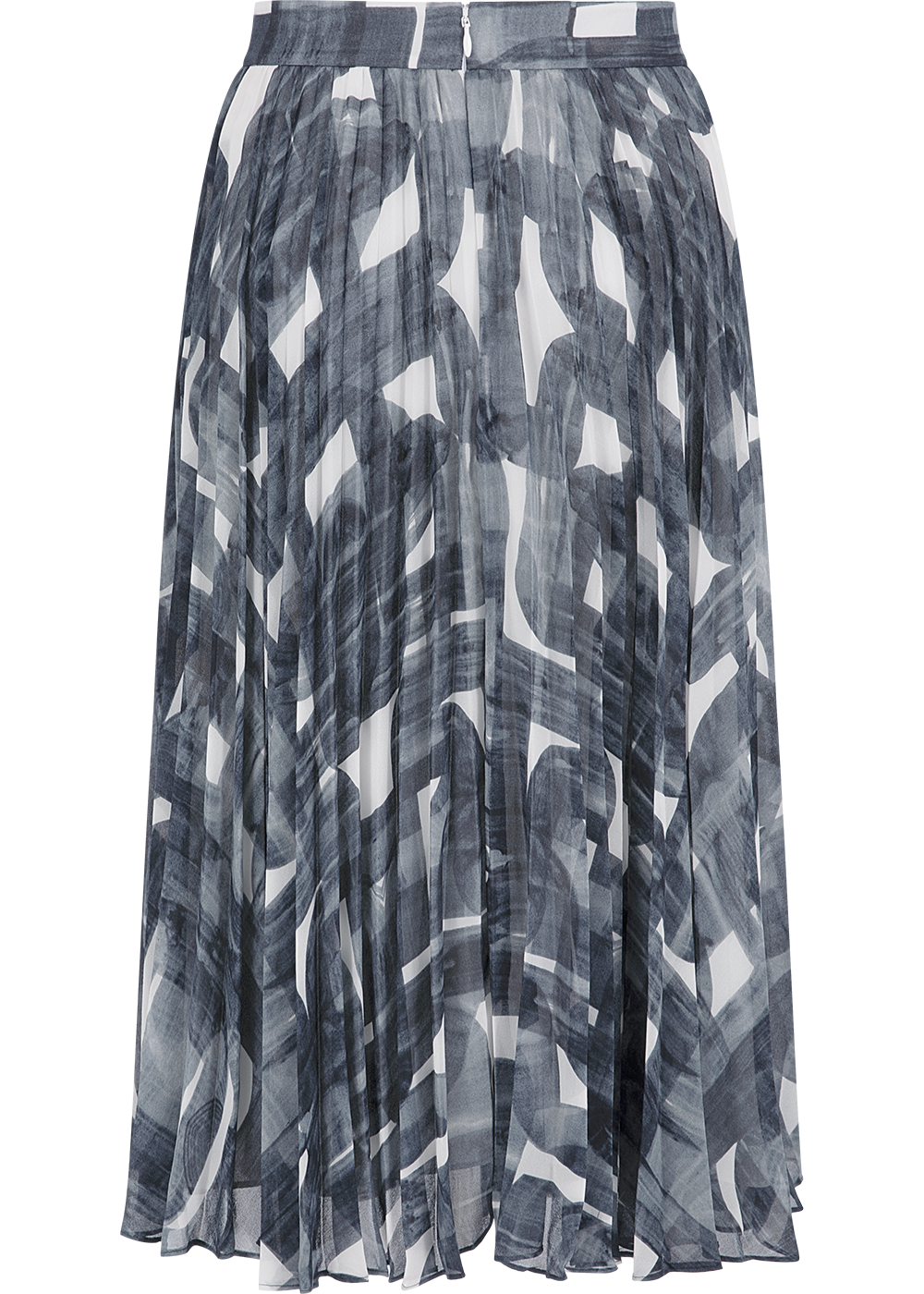 SALAZIA Black-White Brushstroke Skirts