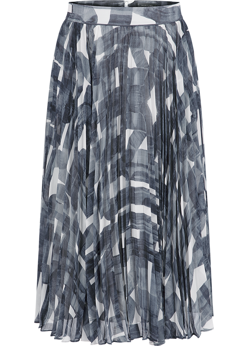 SALAZIA Black-White Brushstroke Skirts