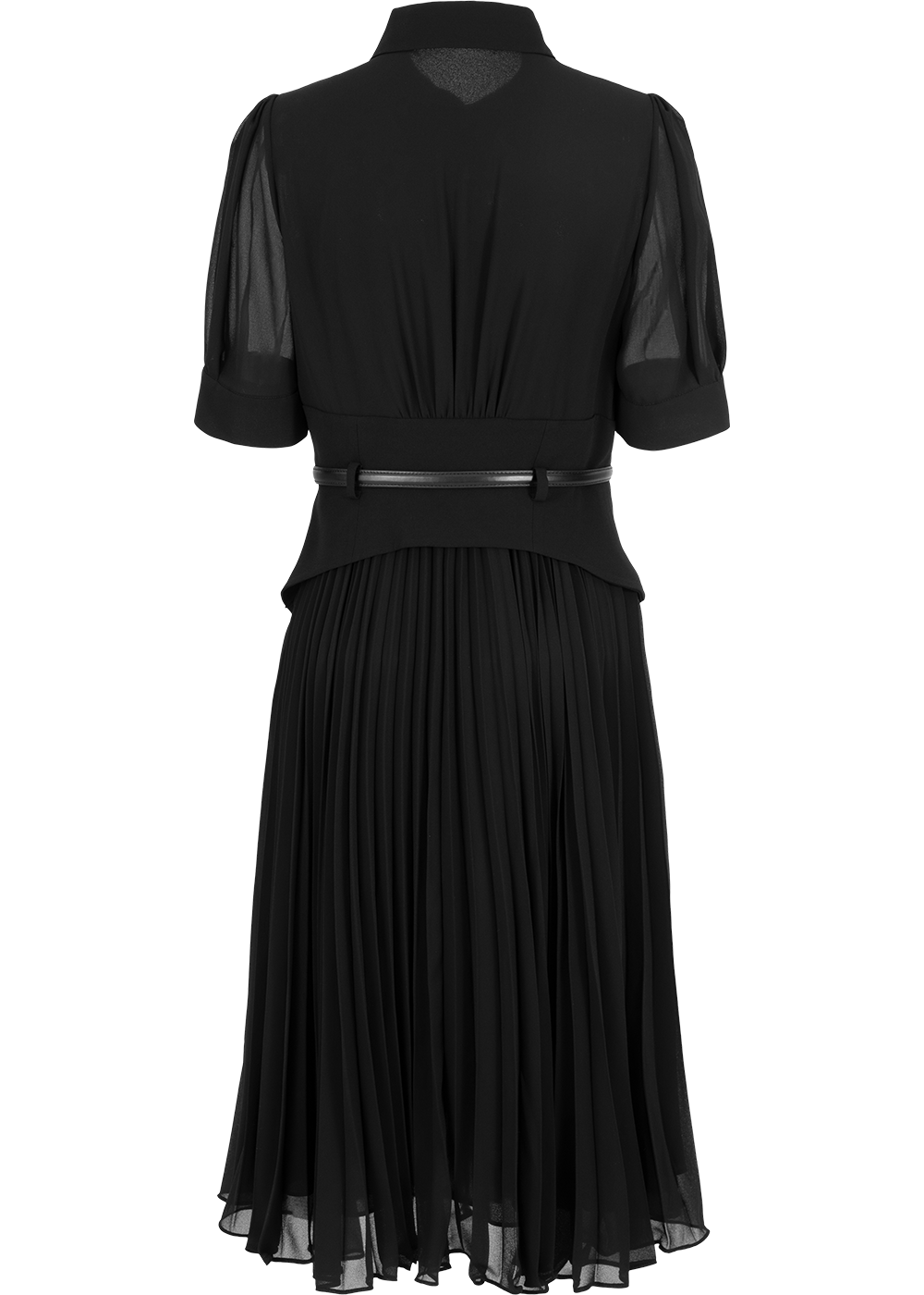 SALAZIA Black Mixed-Media Shift Dresses