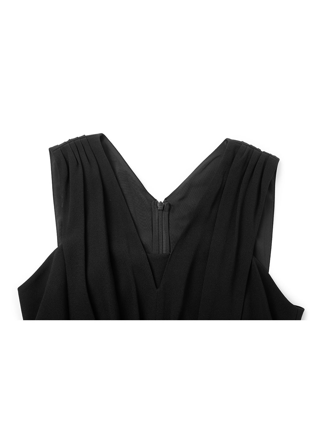 SALAZIA Black Triacetate Long-Sleeve Dresses