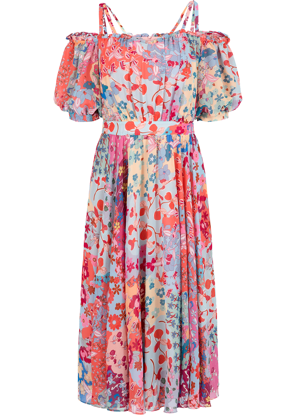 SALAZIA Powder Blue Enchanted Garden Dresses