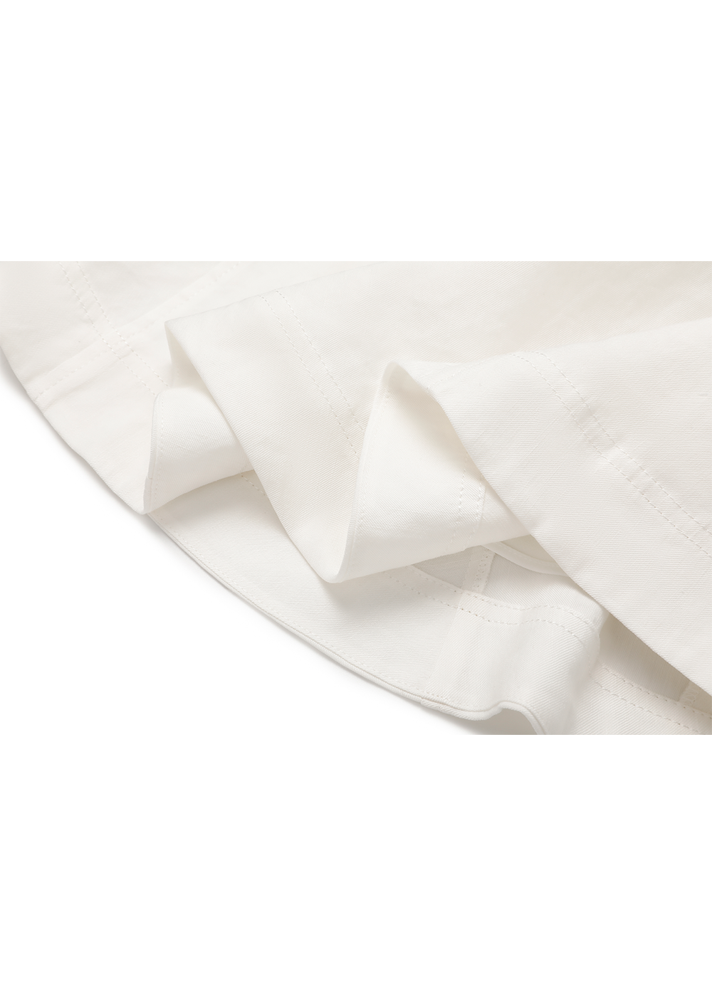 SALAZIA White Linen-Viscose Blend Dresses