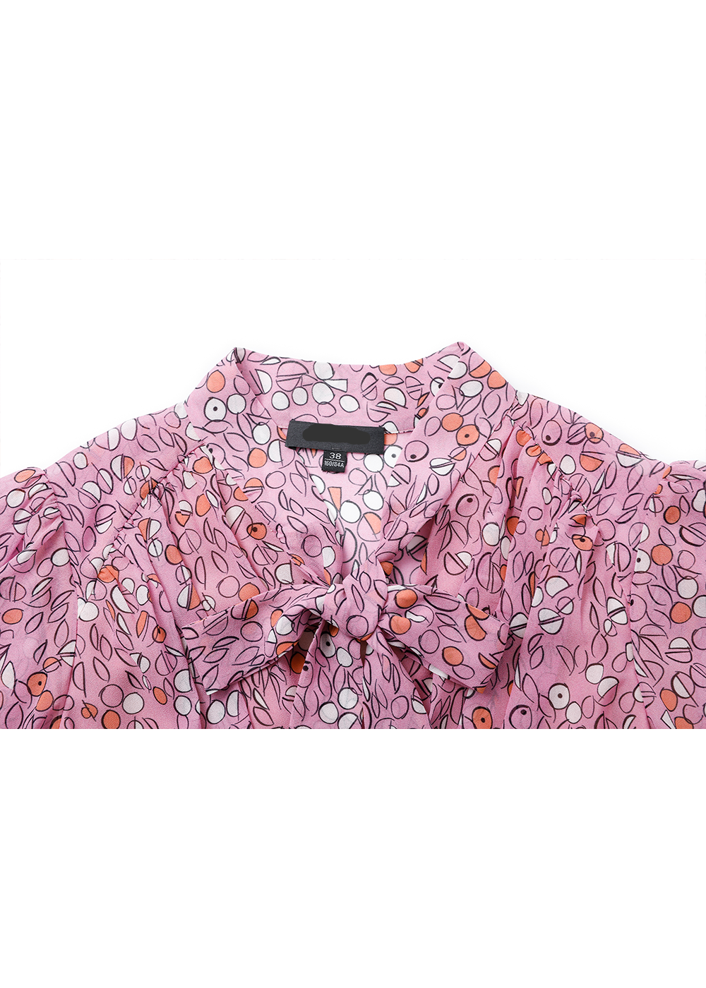 SALAZIA Pink Coral Circle Print Dresses