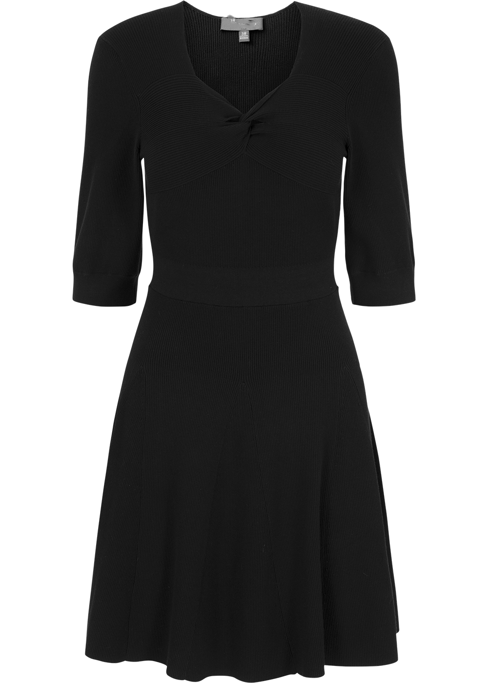 SALAZIA Black Viscose Blend Knit Dresses