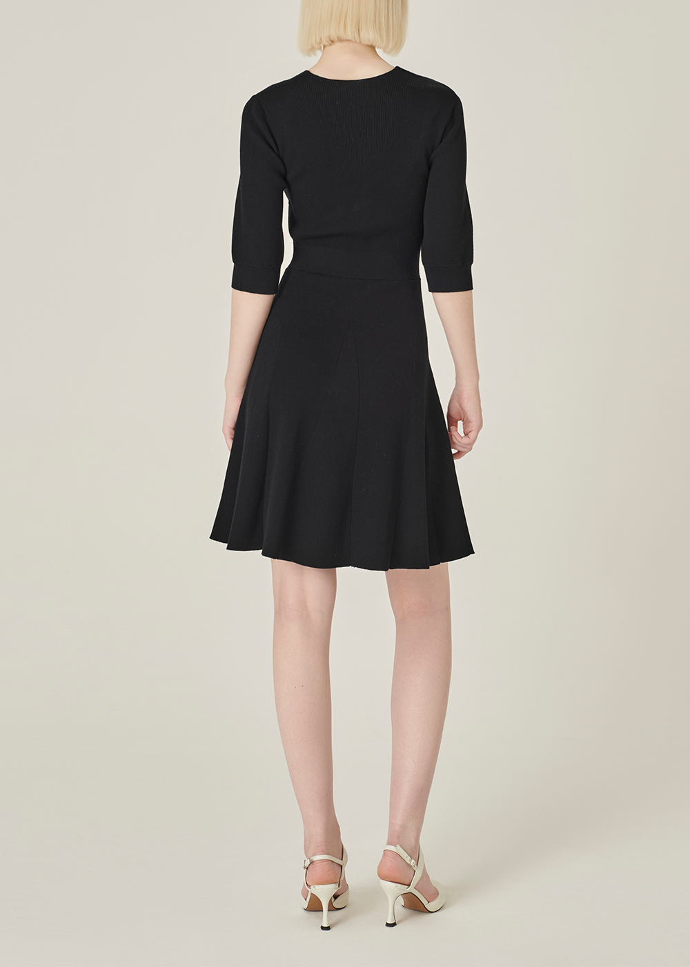 SALAZIA Black Viscose Blend Knit Dresses