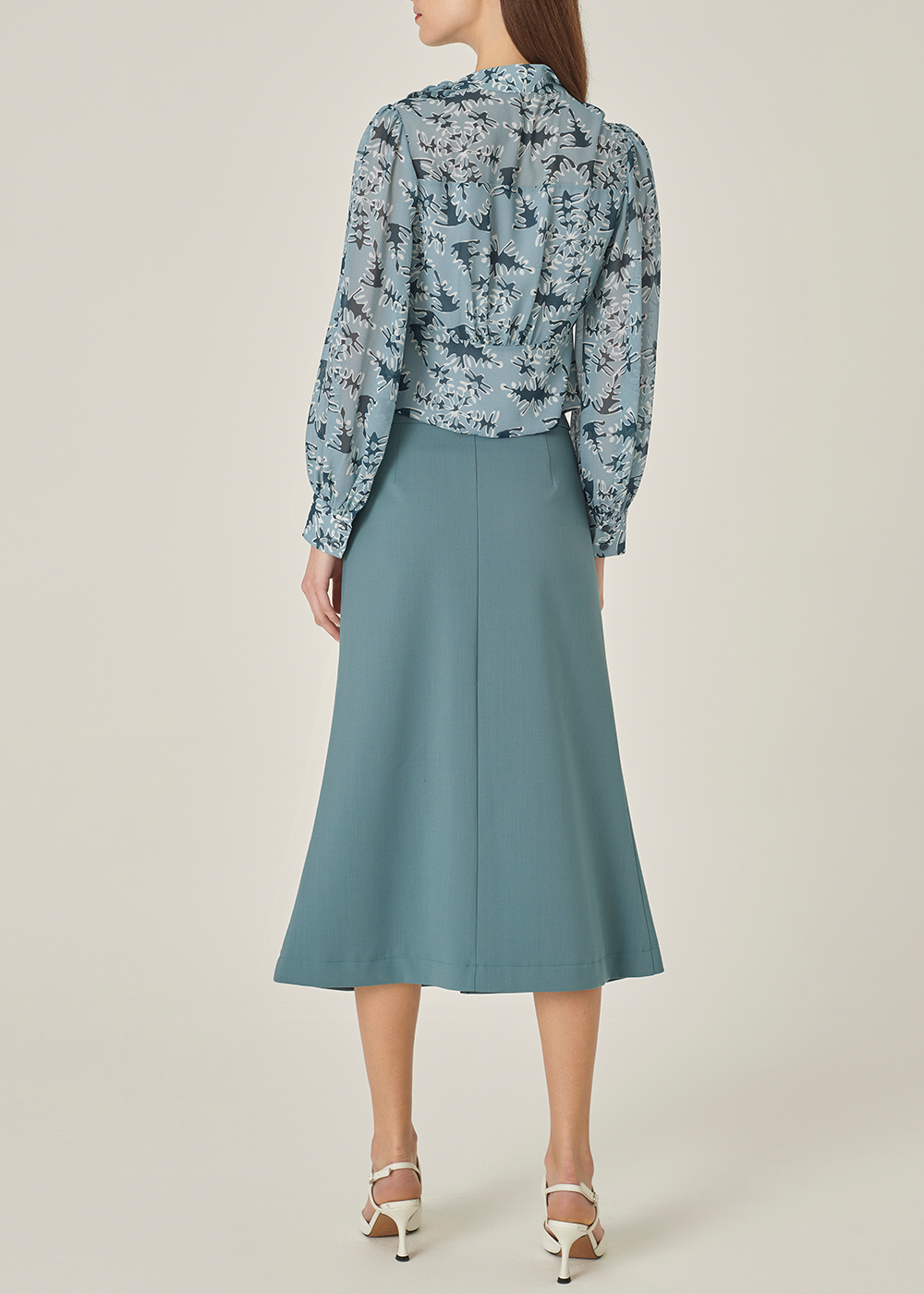 SALAZIA Misty Blue Forest Blouses
