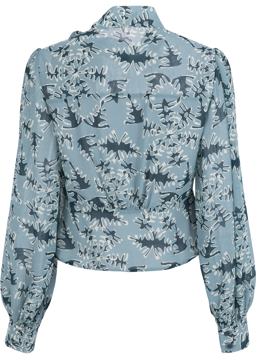 SALAZIA Misty Blue Forest Blouses