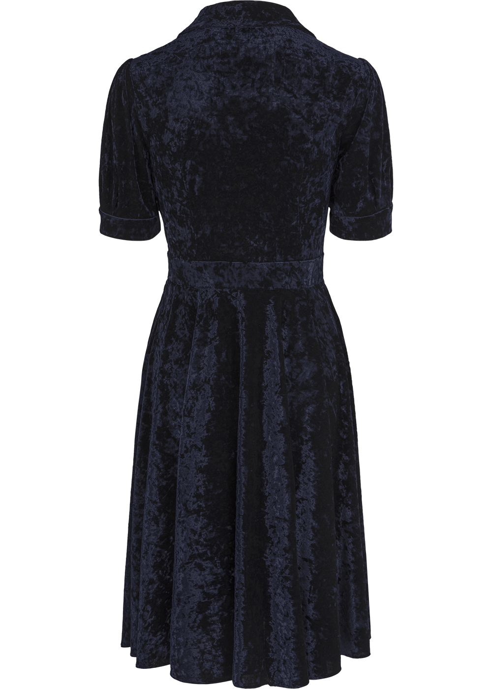 SALAZIA Deep Blue Triacetate Blend Shift Dresses