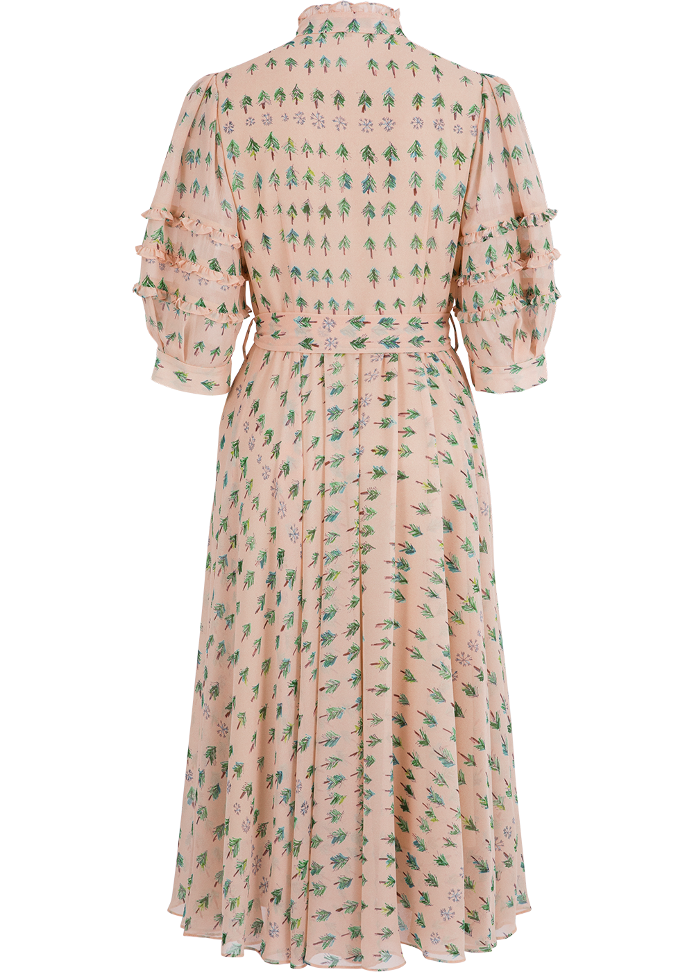 SALAZIA Pink Blush Sapling Print Dresses