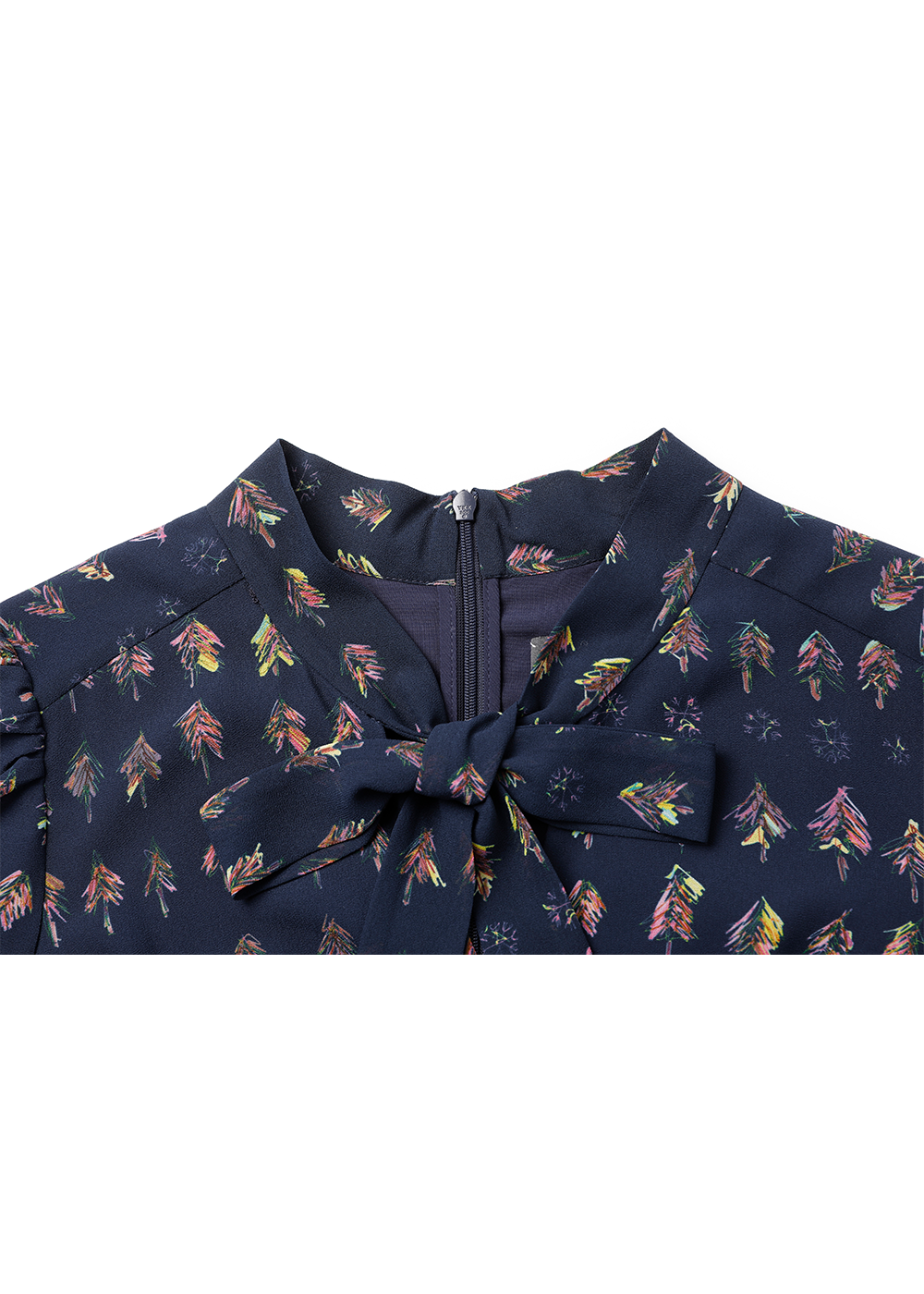SALAZIA Blue Little Sapling Print Dresses