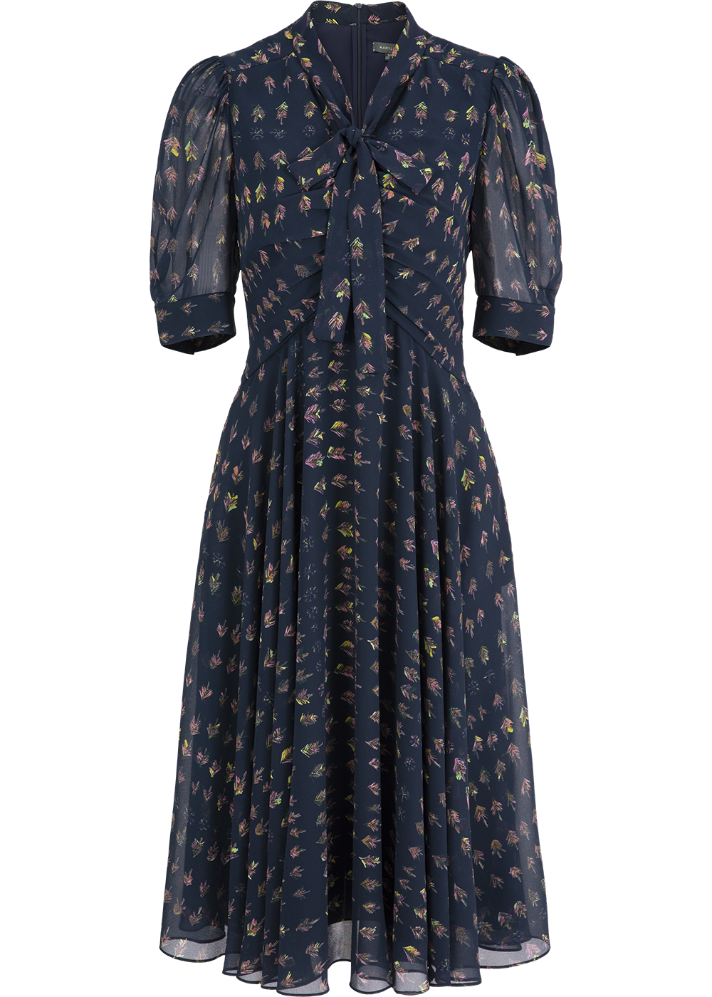 SALAZIA Blue Little Sapling Print Dresses