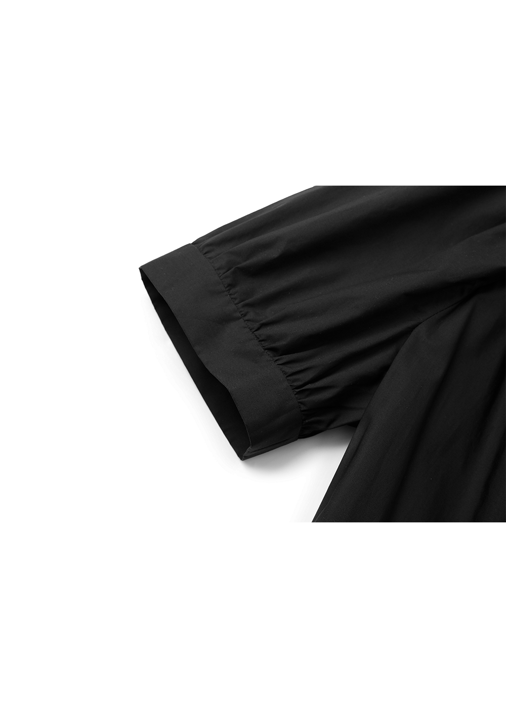 SALAZIA Black Cotton Long-Sleeve Dresses
