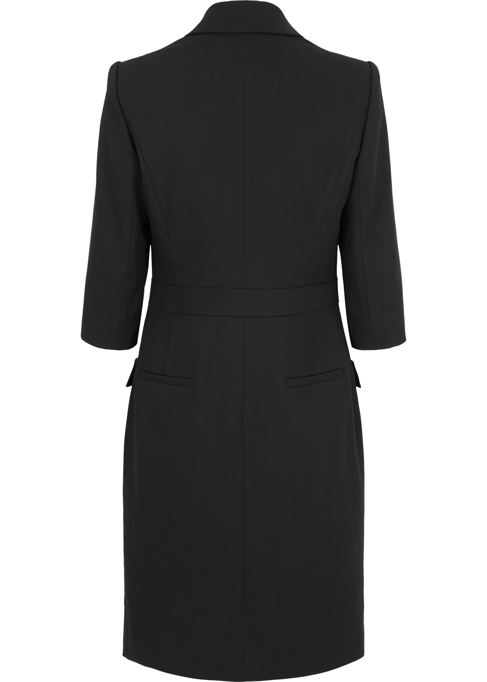 SALAZIA Black Triacetate Blend Short-Sleeve Dresses