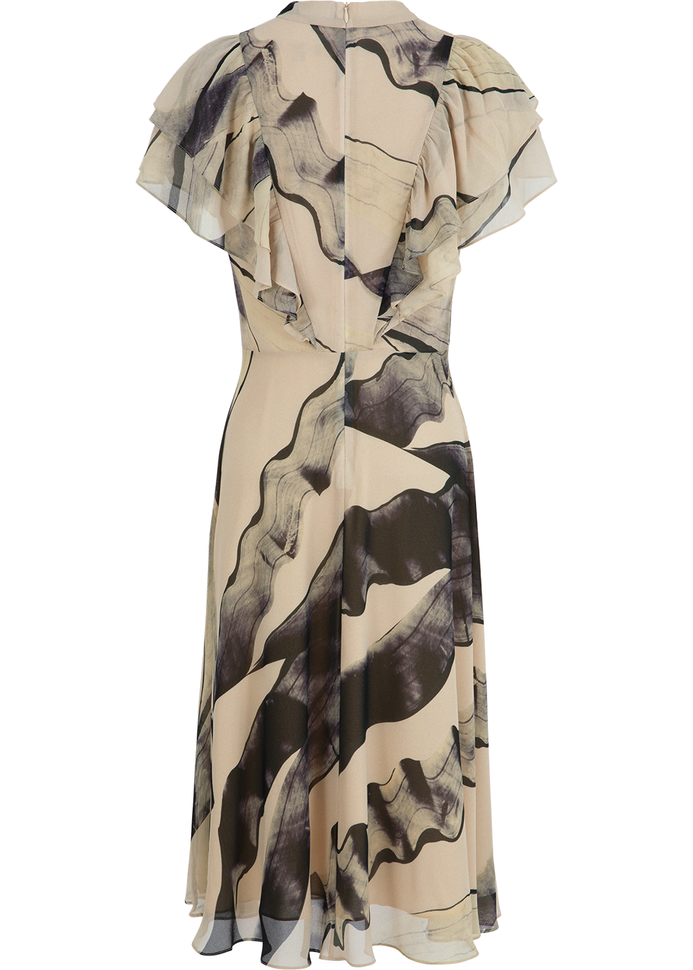 SALAZIA Grey-Beige Ink Wash Dresses