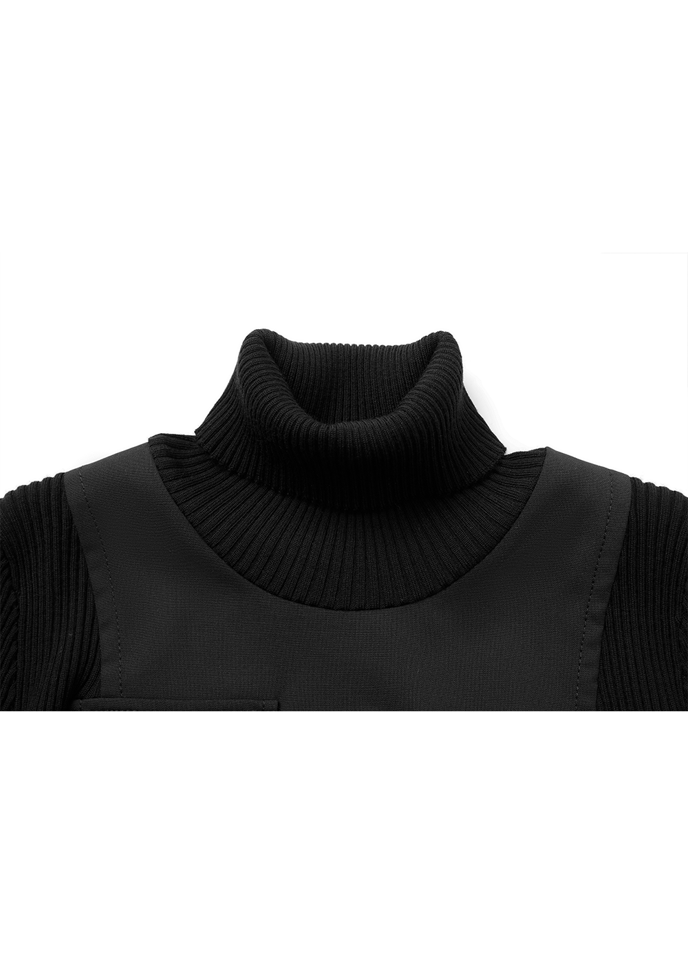 SALAZIA Black Wool-Blend Tailored Dresses