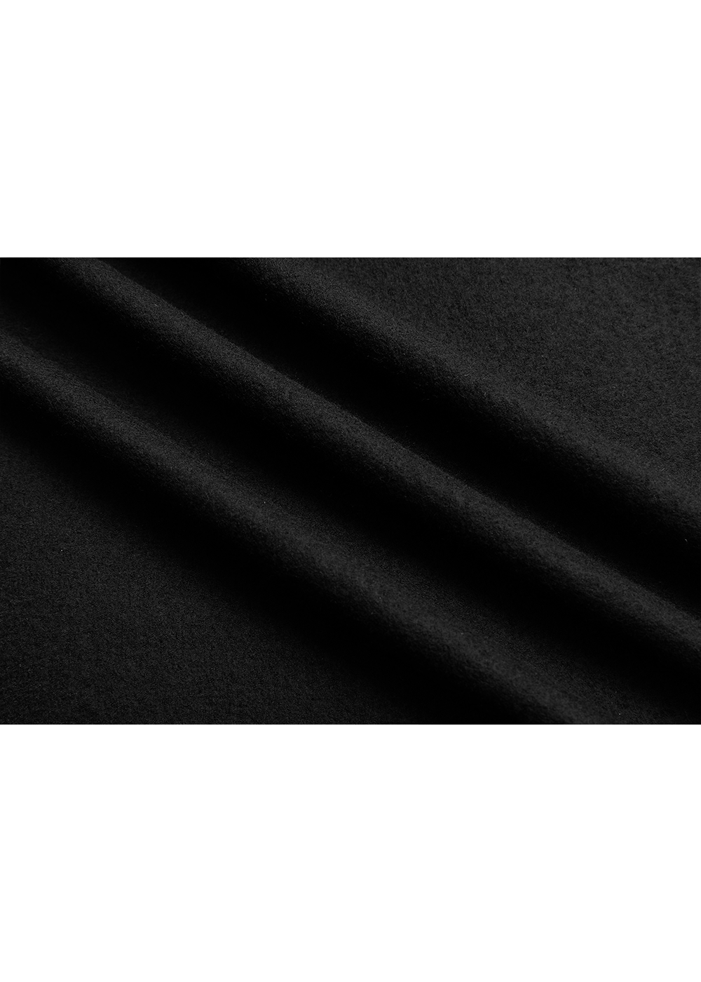 SALAZIA Black-White Colorblock Wool Blend Long-Sleeve Dresses