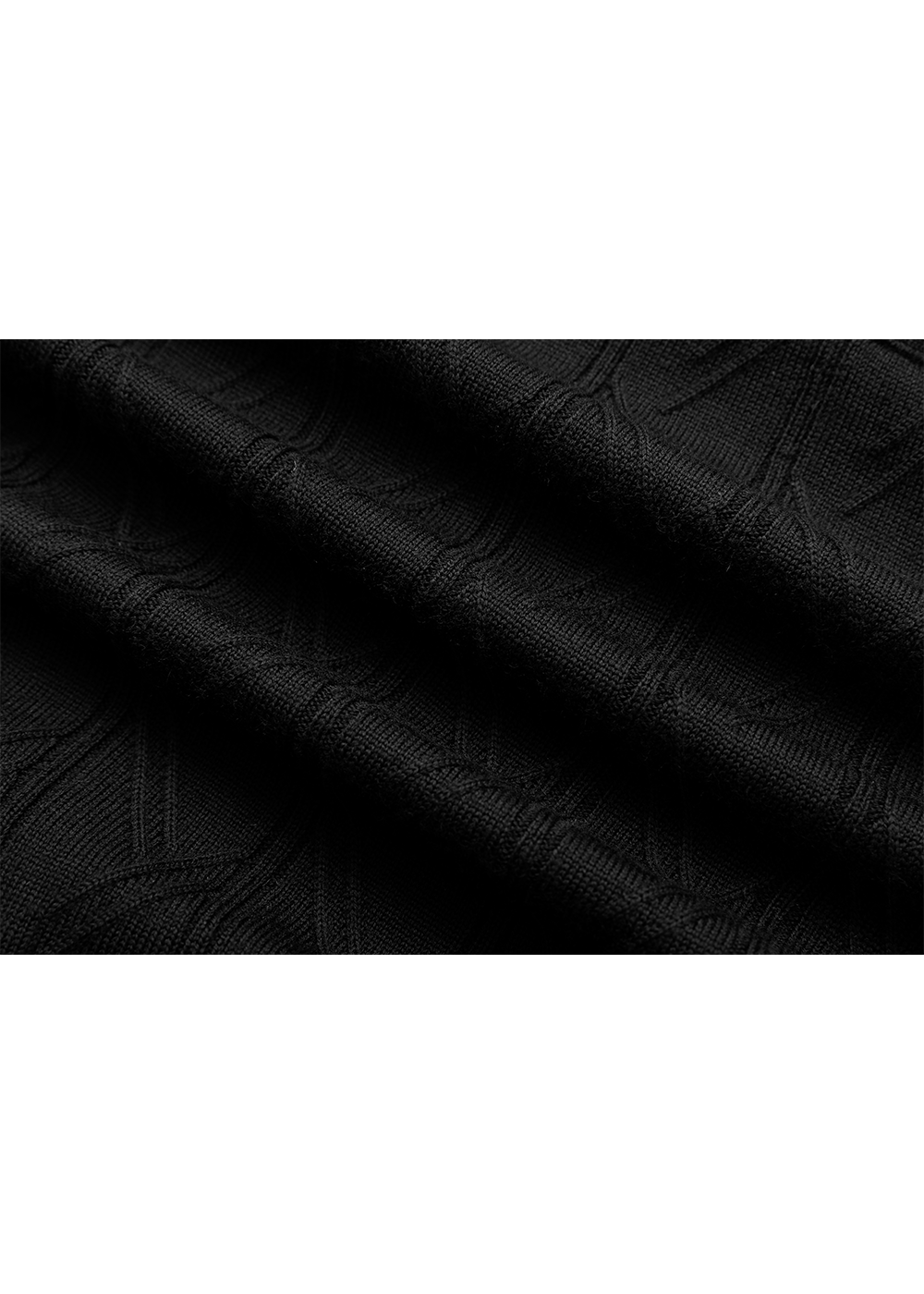 SALAZIA Black-White Colorblock Wool Blend Dresses