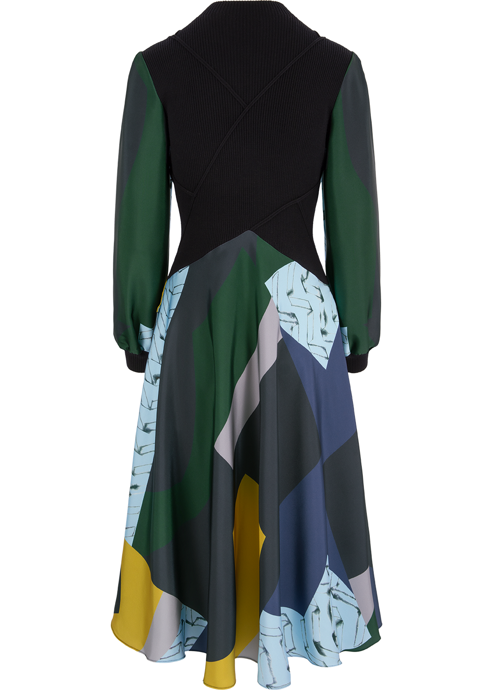 SALAZIA Green Collage Art Print Dresses
