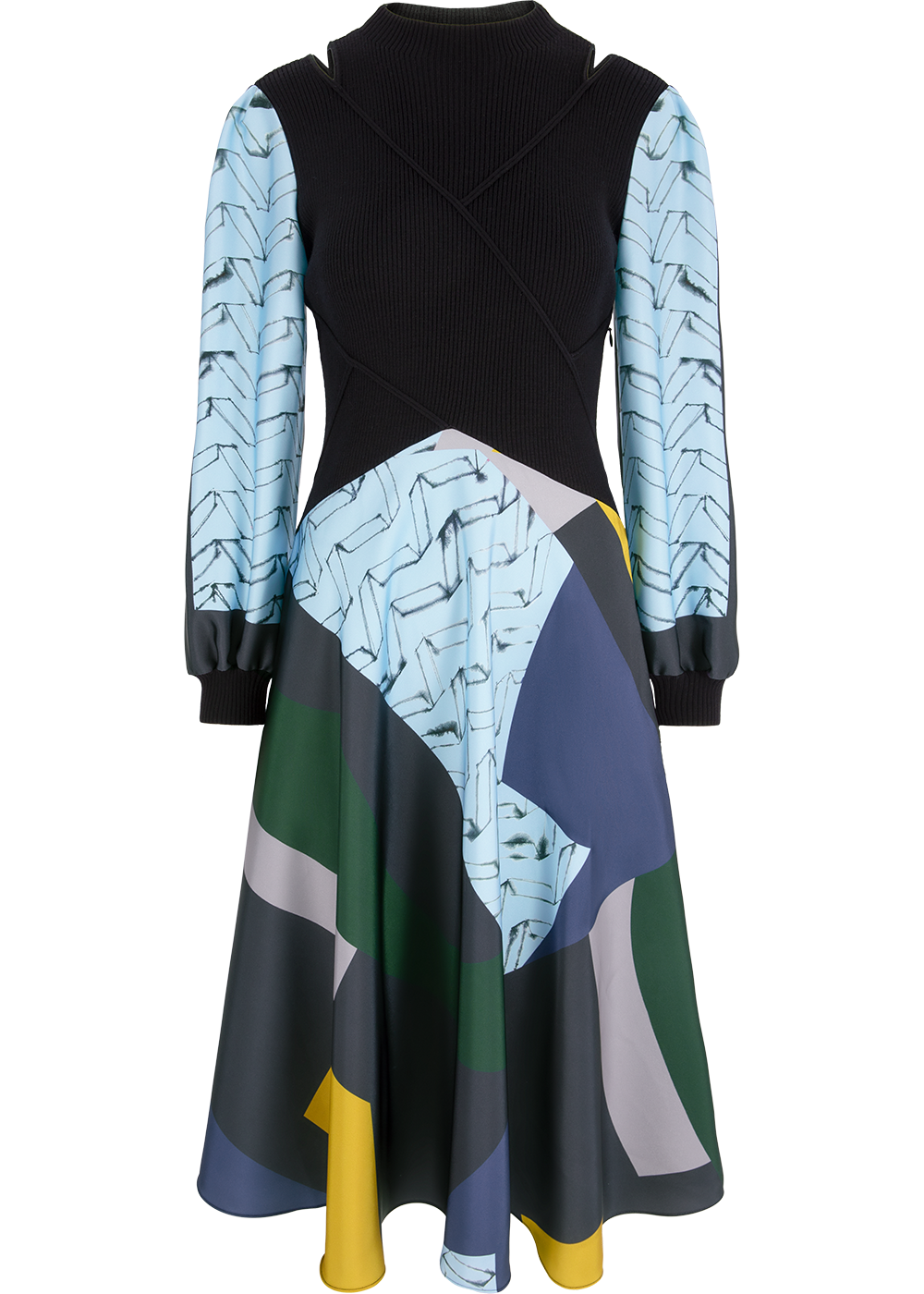 SALAZIA Green Collage Art Print Dresses