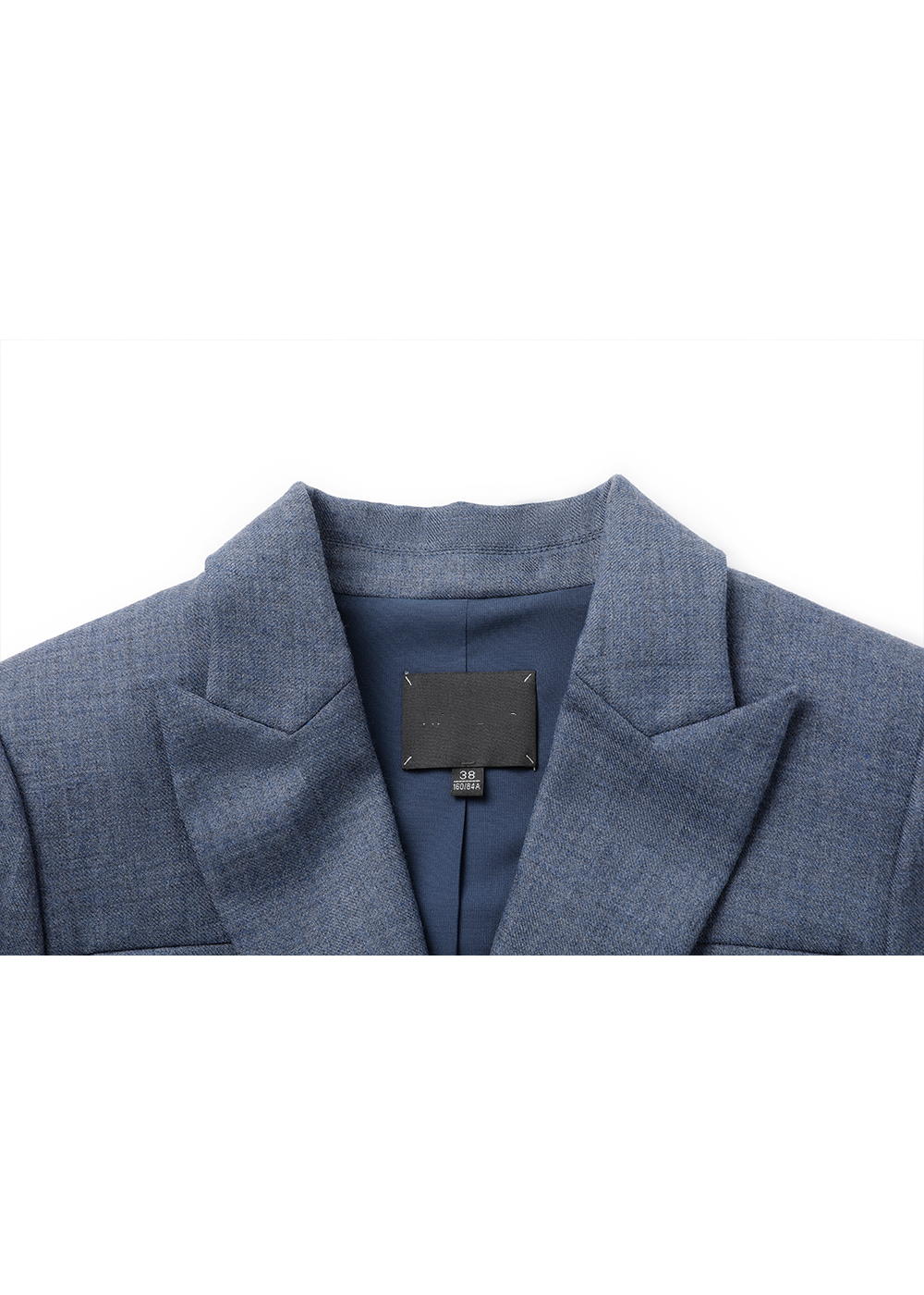 SALAZIA Misty Blue Wool Blend Long-Sleeve Dresses