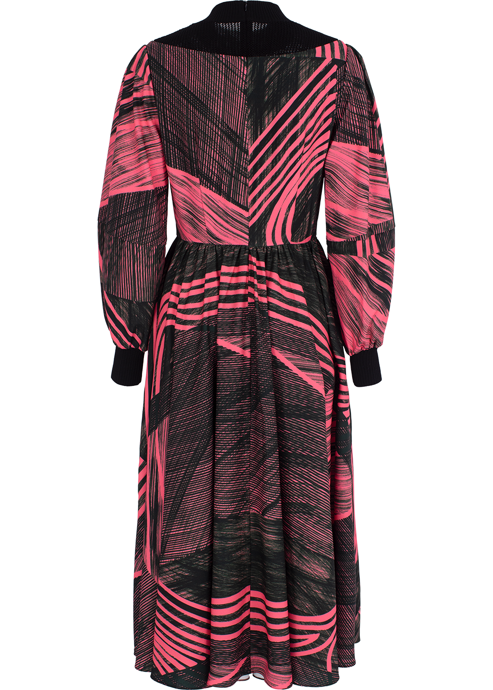 SALAZIA Red-Black Snow Trail Dresses