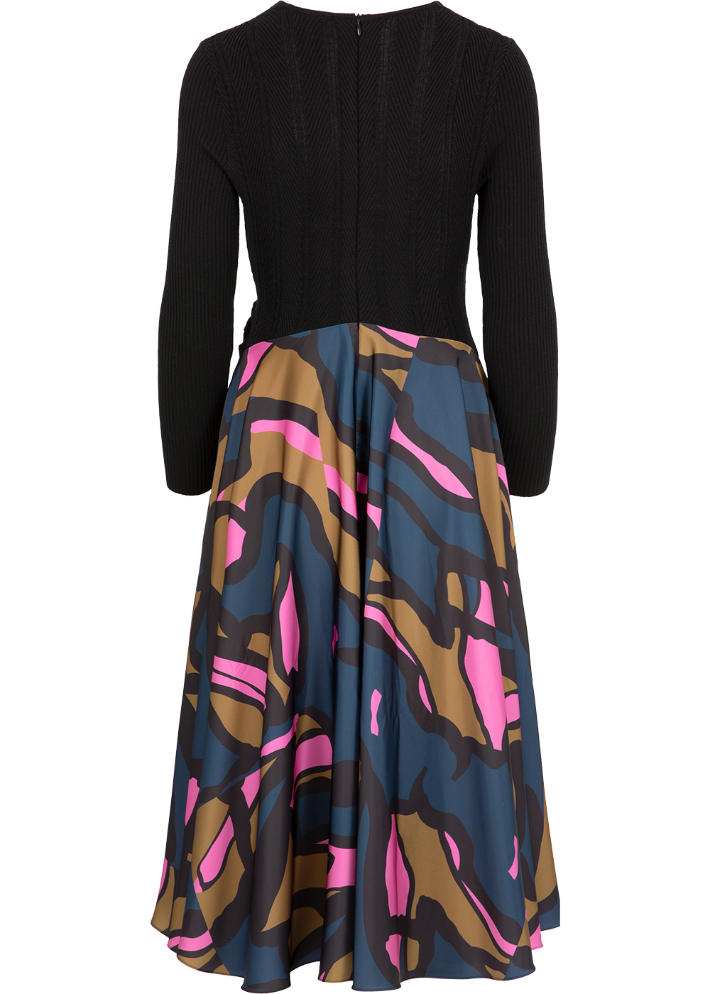 SALAZIA Red-Blue Artistic Floral Dresses