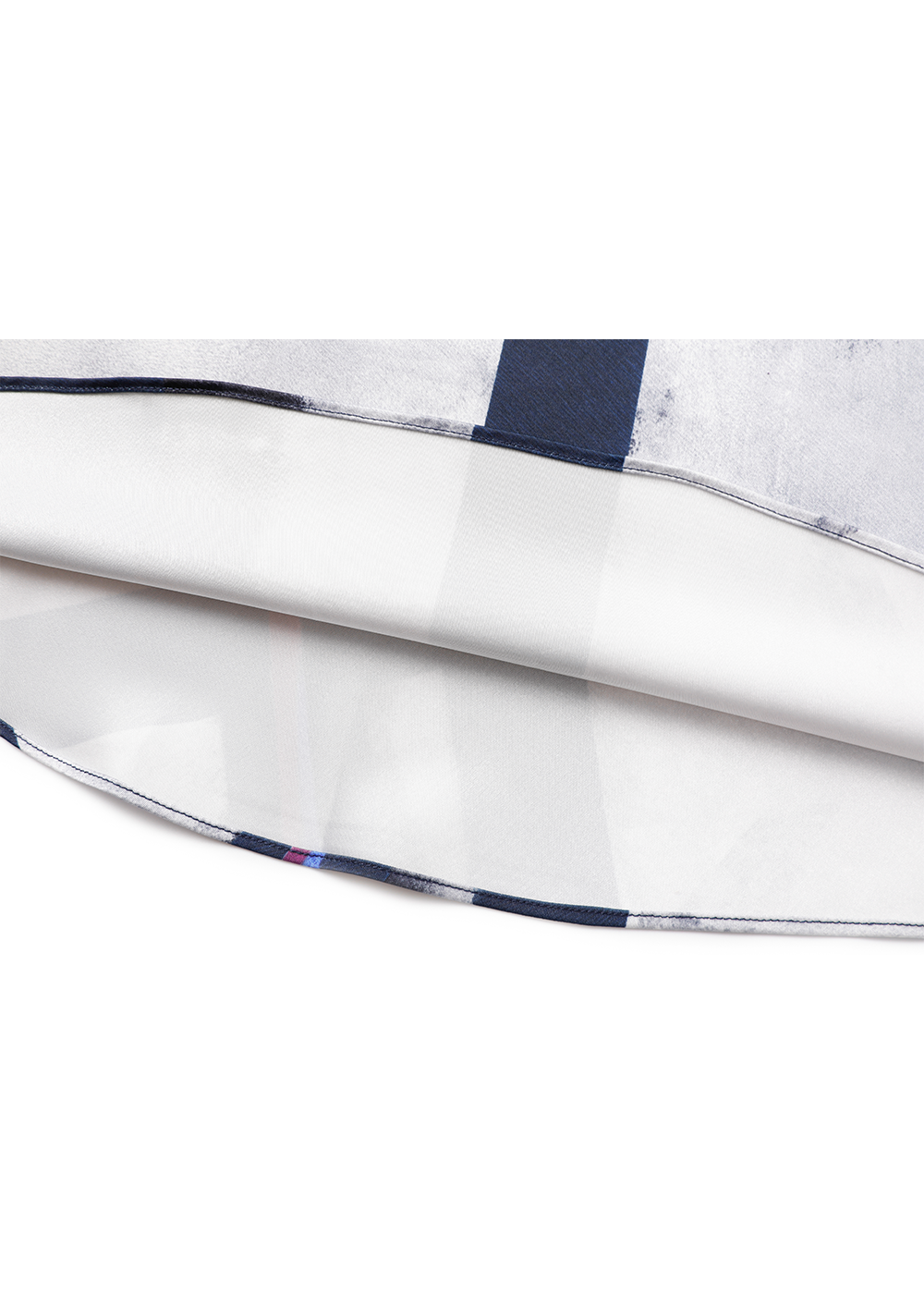 SALAZIA Grey-Blue Colorblock Stripe Dresses
