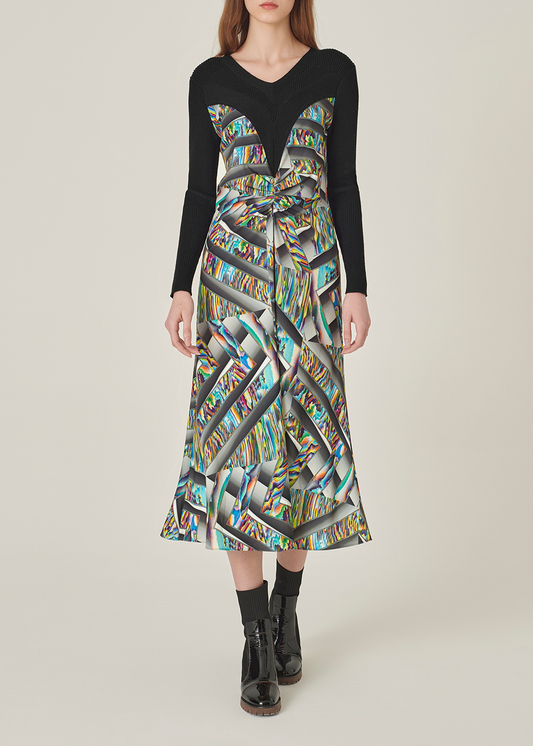 SALAZIA Blue-Grey Ice and Light Dresses