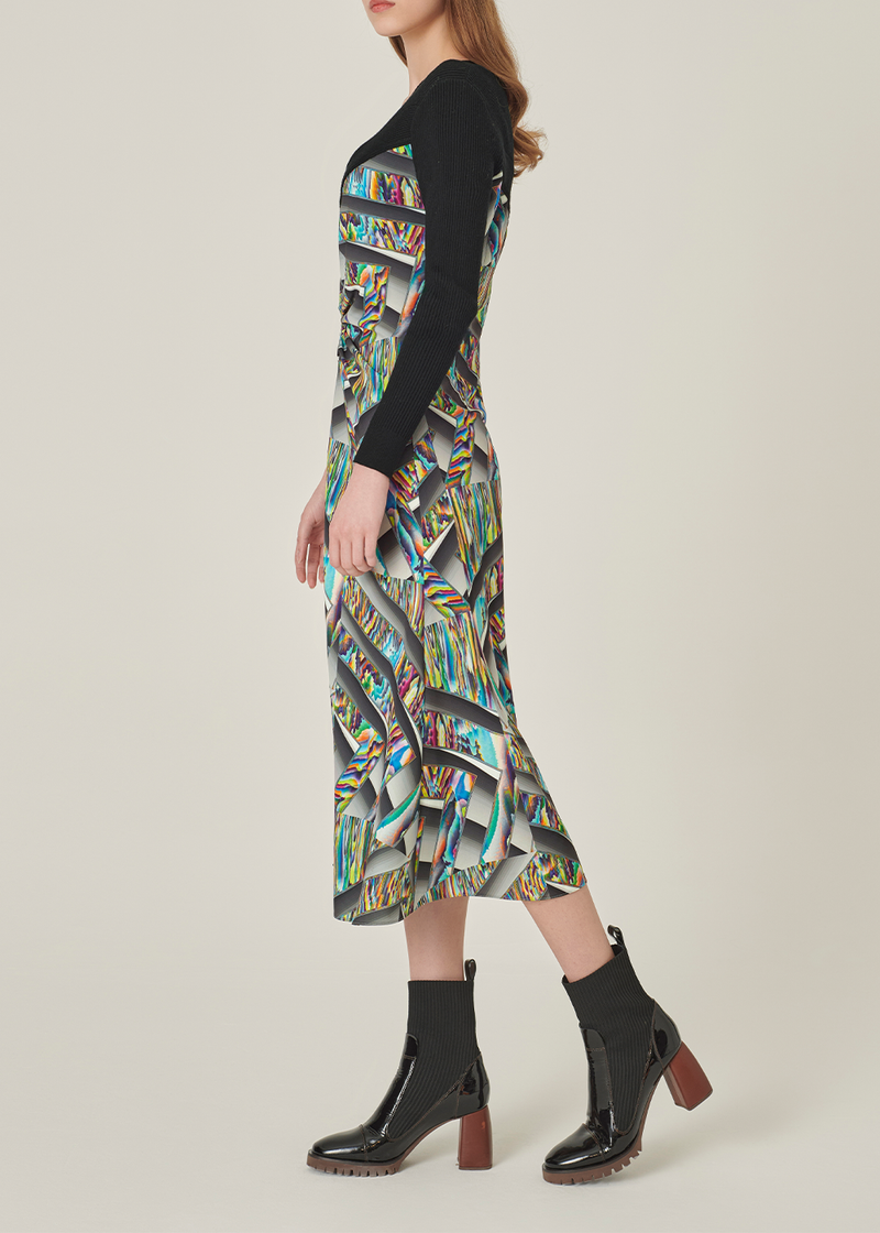 SALAZIA Blue-Grey Ice and Light Dresses