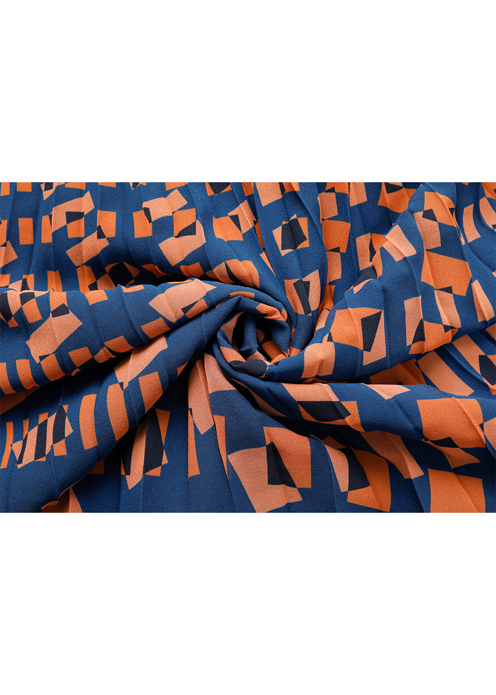 SALAZIA Orange-Blue Floral Print Dresses